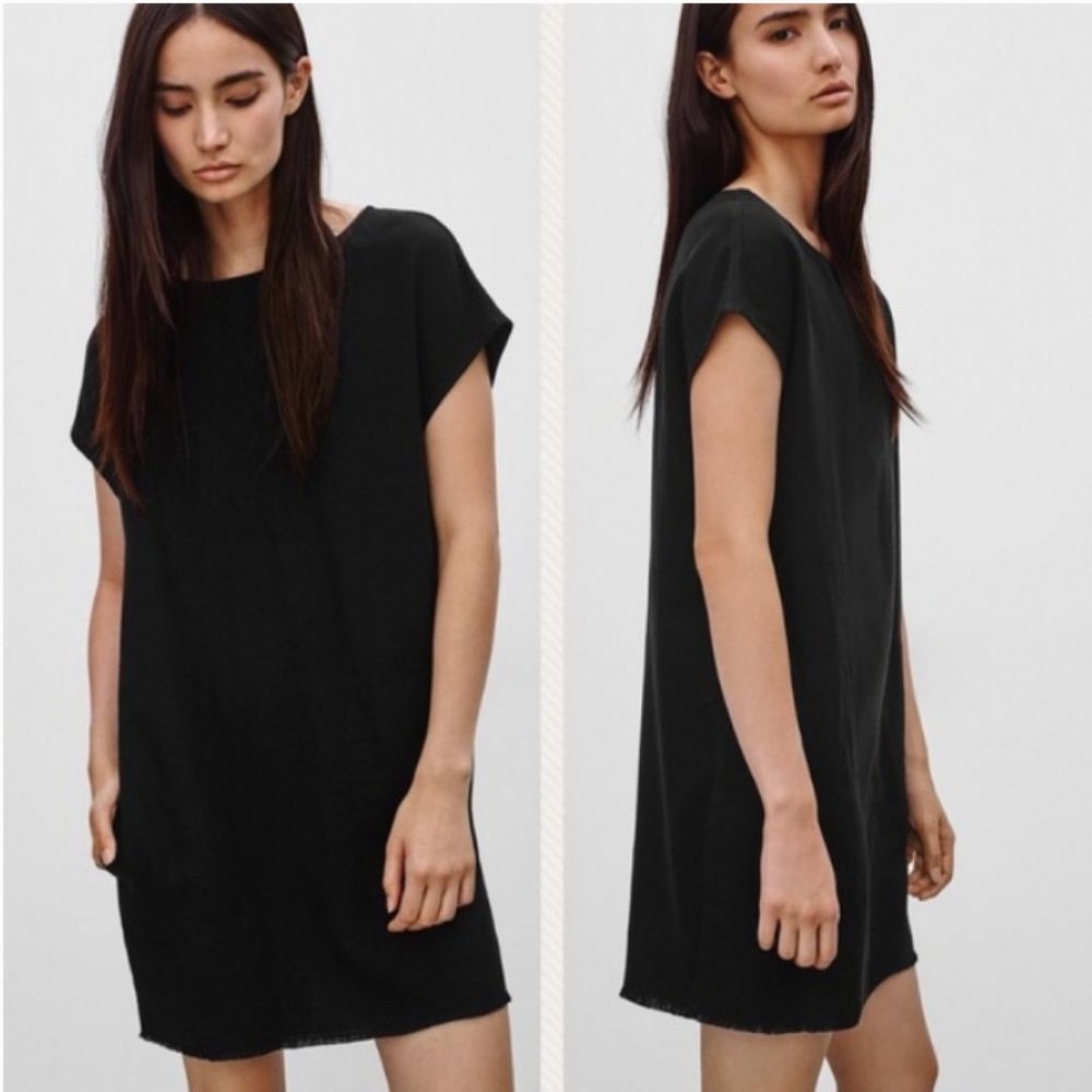 Aritzia Wilfred Free Nori Faux Vegan Suede Shift Dress Size XS